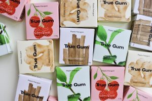 True Gum's gum flavours and packaging.